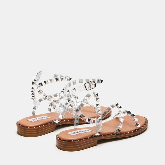 Steve Madden Silver Gladiator Sandals - Picture 3 of 5